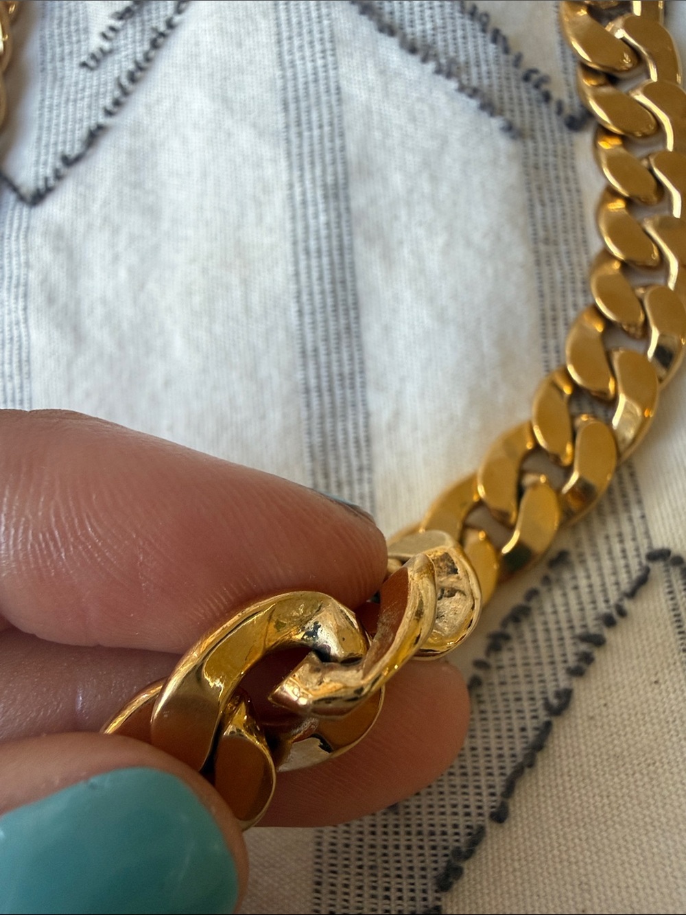 CHRISTIAN DIOR Danseuse Etoile Chain Choker Necklace Gold - Picture 17 of 17